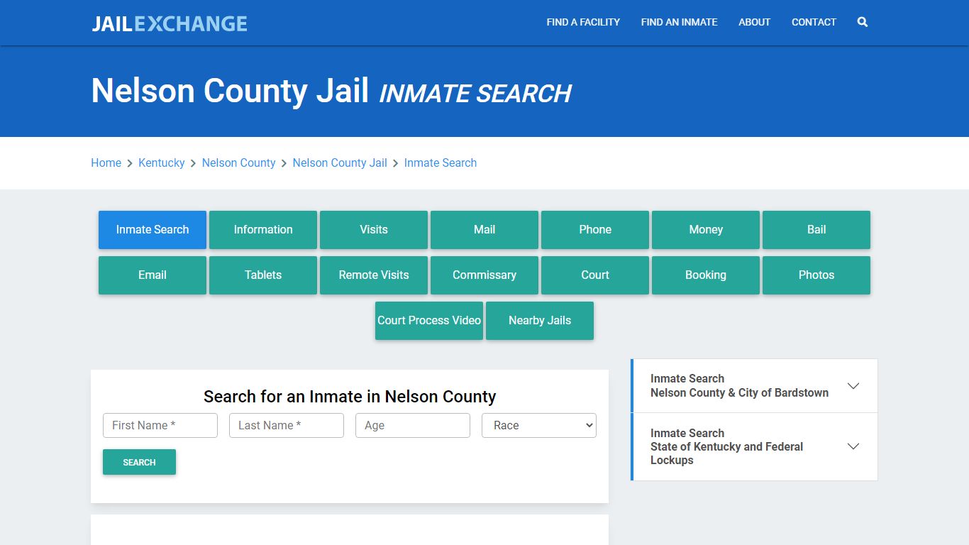 Nelson County Jail, KY Inmate Search: Roster & Mugshots